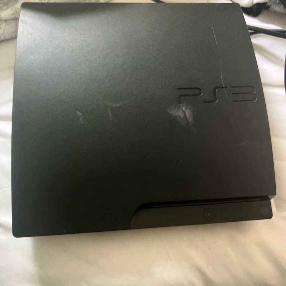 Sony Black PS3 Slim Console Sleek Design